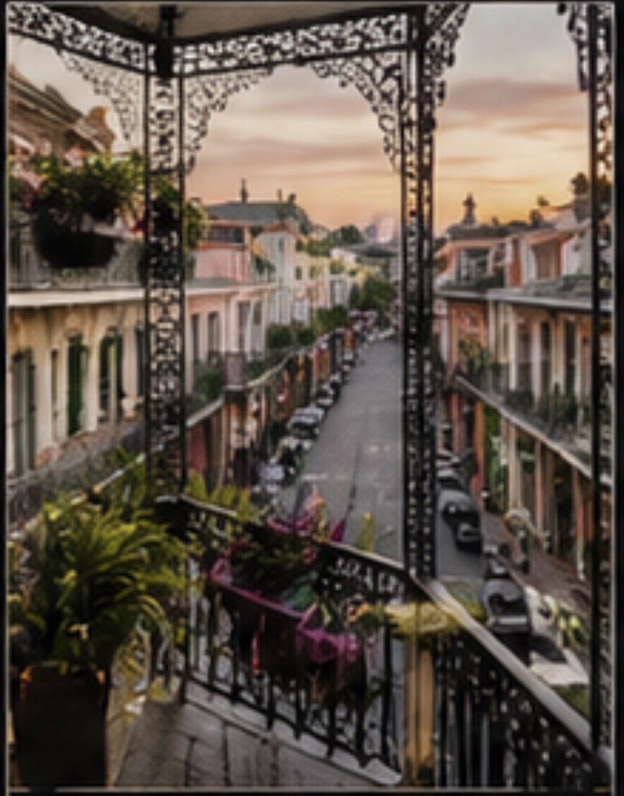 French Quarter balcony view